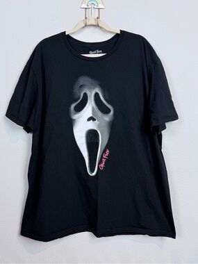 Ghost Face Black Graphic Tee Short Sleeve 3XL